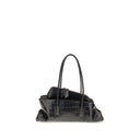 Black Calf Leather Bos Taurus Shoulder Bag