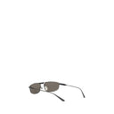 Schwarze Metall-Sonnenbrille