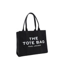 Borsa a spalla nera in cotone