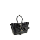 Bolsa de Ombro em Couro de Bezerro Preto Bos Taurus