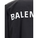 Schwarze Polyester-Außenjacke