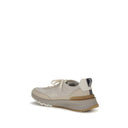 Gray Nylon Low Top Sneakers