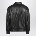 Saint Laurent Black balloon bomber jacket in leather