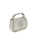 Bolsa de Mão de Couro de Bezerro Branco Bos Taurus