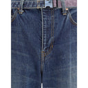 Blaue Baumwolljeans Denim