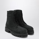 Balenciaga Black Combat Strike cotton-canvas boots