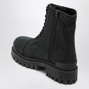 Balenciaga Black Combat Strike cotton-canvas boots