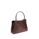 Bolsa Bos Taurus de Couro Marrom de Bezerro