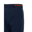 Blaue Baumwoll-Freizeithose
