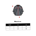 Schwarzer Polyester Trench Mantel