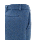 Shorts de Lã Azul