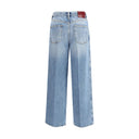 Jeans de Algodão Azul Claro Denim