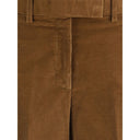 Pantaloni casual marroni in cotone
