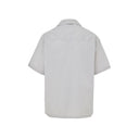 Camiseta de manga corta azul de algodón