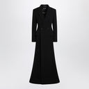 Balenciaga Long black wool-blend coat