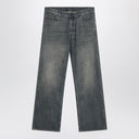 Balenciaga lockere gewaschene Jeans in Blau/Grau/Gelb