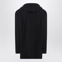 Cappotto blu navy Balenciaga con cappuccio