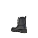 Schwarze Gummistiefel mit Schnürung