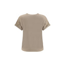 Beige Nylon T-Shirt