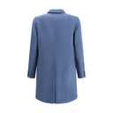 Cappotto di lana azzurro chiaro