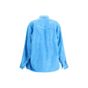 Blue Viscose Pattern Shirt