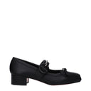Sapatilhas de balé de couro preto
