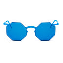 Occhiali da sole in metallo blu