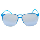 Occhiali da sole in metallo blu