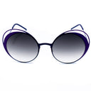 Lila Metall-Sonnenbrille