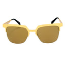 Goldene Metall-Sonnenbrille