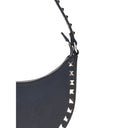 Bolsa de Ombro em Couro Preto de Bezerro Bos Taurus