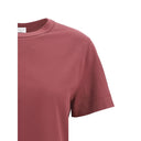 Bordeaux Baumwoll-T-Shirt
