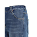Jeans skinny blu in cotone