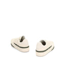 Sneakers basse in vitello bianco