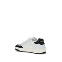 Weiße Kalbsleder Bos Taurus Low-Top-Sneaker