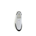 Weiße Kalbsleder Bos Taurus Low-Top-Sneaker