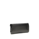 Pochette in pelle nera