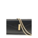 Pochette in pelle nera