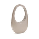 Borsa a spalla in pelle beige