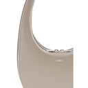 Borsa a spalla in pelle beige