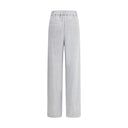 Graue Baumwoll-Freizeithose