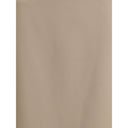 Gray Acetate Midi Skirt