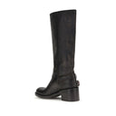 Schwarze Kalbsleder Bos Taurus Schnürstiefel