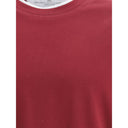 Bordeaux Baumwoll-T-Shirt