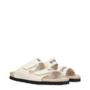 Pantofole in pelle beige