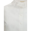 Camicia da uomo bianca in cotone