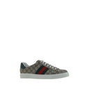 Sneakers basse beige in gomma