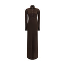 Brown Cashmere Casual Dress