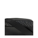 Schwarze Leder-Schultertasche