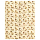 Beige Seidenmuster Hemd